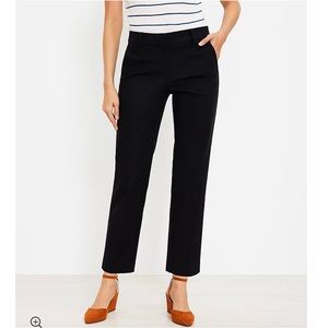 LOFT Black Curvy Riviera Pants - cropped Julie fit